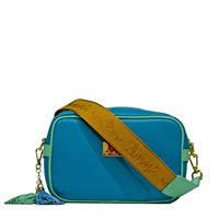 Sac Ammia Femme in Cuir ANGELICA BIANCA E TURCHESE - ANGELICA BIANCA E TURCHESE